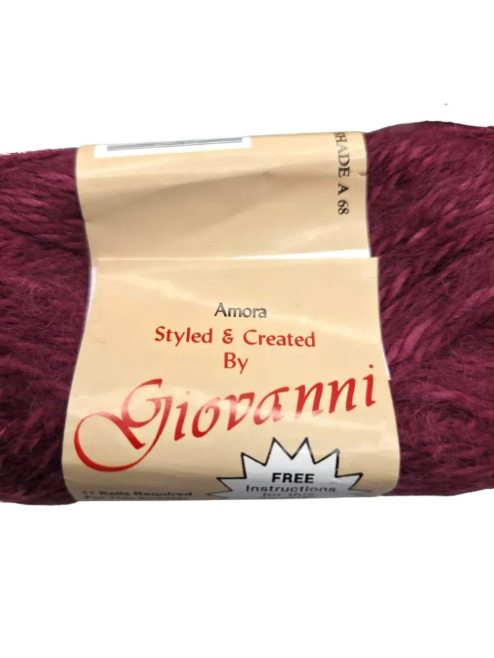 Giovanni Amora Deluxe Acrylic Yarn Purple NightShade Vintage 1985 Bulky Lot 6